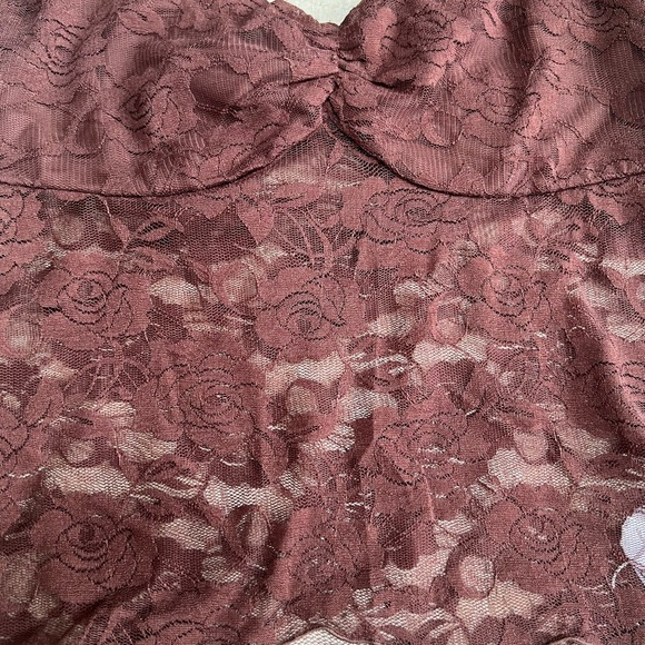 REORIA Lace Tops for Women Halter Sexy Going Out Tank Crop Y2K  Top Size Med - Picture 5 of 7